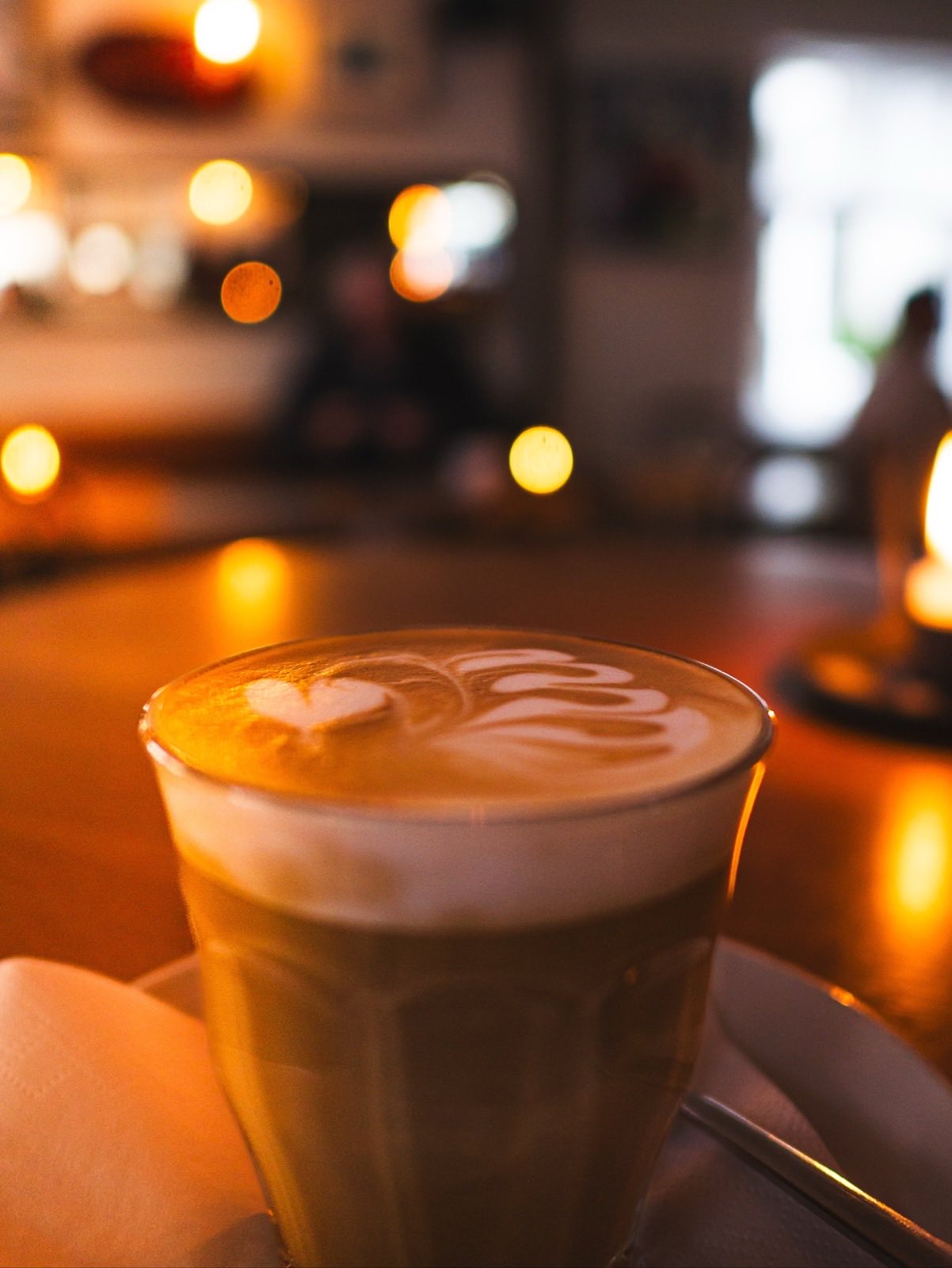 Cappuccino með latte art